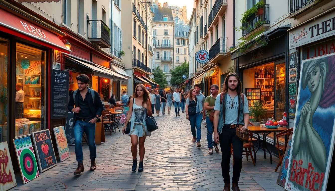 Immersion dans l'ambiance boh&egrave;me de montmartre